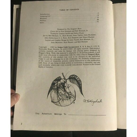 Dungeons & Dragons Judges Guild Field Guide to Encounters Vol 1 & 2 Vintage RPG - Picture 7 of 11